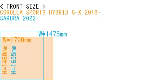 #COROLLA SPORTS HYBRID G-X 2018- + SAKURA 2022-